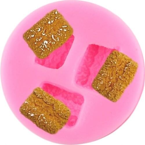 Mini Bread Silicone Molds Cupcake Topper Fondant Mold DIY Cake Decorating Tools Candy Resin Clay Chocolate Gumpaste Moulds