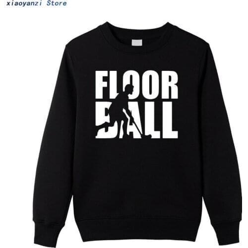 NEW Round Collar Floorball mens Cotton Print sweatshirts Men Novelty Streetwear sweatshirt Design Hoodies pullovers