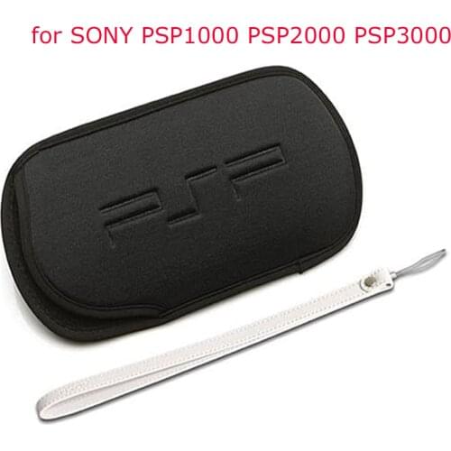Soft Screen Protective Carrying Storage Bag Pouch Case with Hand Wrist Lanyard for Sony Console PlayStation PSP 1000 2000 3000