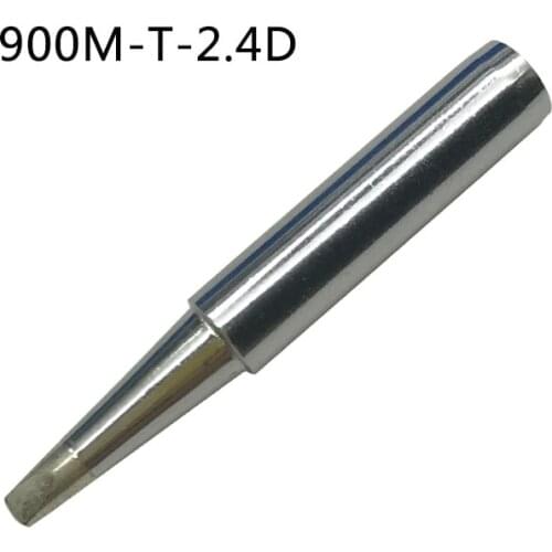 Gudhep 10PCS 900m Soldering Iron Tips 1.6D 2.4D 3.2D 1.2D 0.8D Chisel Type Welding Tips for 936 Soldering Rework Station