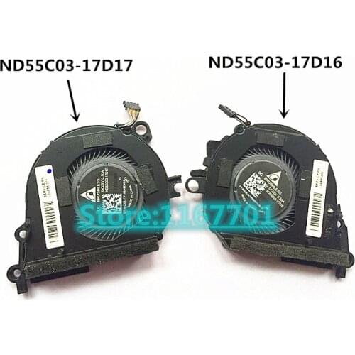 Original Laptop CPU/GPU Cooling Fan For HP Spectre 13 X360 13T-AE000 13-AE L04885-001 L04886-001 ND55C03-17D16 ND55C03-17D17