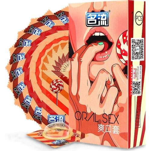 Personage Sex Condoms 10 Pcs/Lot Oral Sex Natural Latex Condoms for Woman Lubricated Contraception Sex Toy Sex Products LF-051
