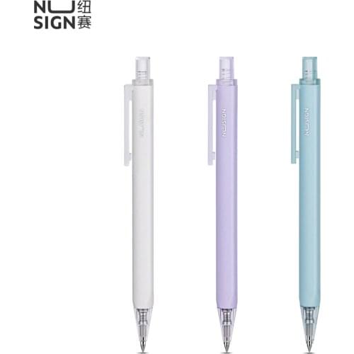 Xiaomi Nusign 3pc/lot Retractable Gel Pen 0.5MM Ink Office Sign Pens Pучка Smooth Writing Stationery for Student School Business