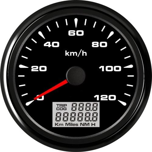 SAMDO 7 Backlight 85mm GPS Speedometer Odometer Velometer 0-120KM/H With Trip Mileage 9-32V