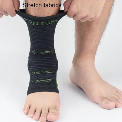 Sports Ankle Support Silicone Elastic High Protection Sports Ankle Support Nylon Support Safe Running Basketball Ankle Support