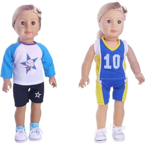Sport Suit for American girl 18inch doll clothes for children best gift