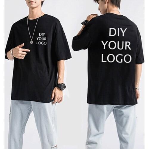 Reflective rainbow T shirts custom logo Print cotton tshirts hip hop half sleeve homme tees DIY your Logo tee tops drop shipping