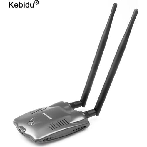 USB Wifi Adapter 150Mbps High Power Dual WiFi Antenna 5dB 802.11b/g/n Wi-fi Dongle Wireless Network Card USB Wifi Receiver