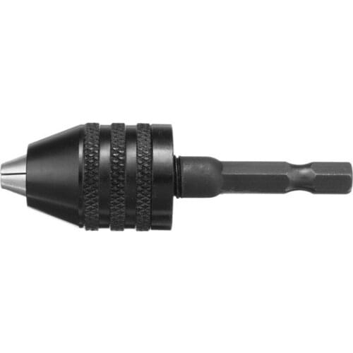 0.3-3.6/0.3-6.5/0.6-8mm Keyless Drill Chuck 1/4 Inch Hex Shank Quick Change Adapter Converter