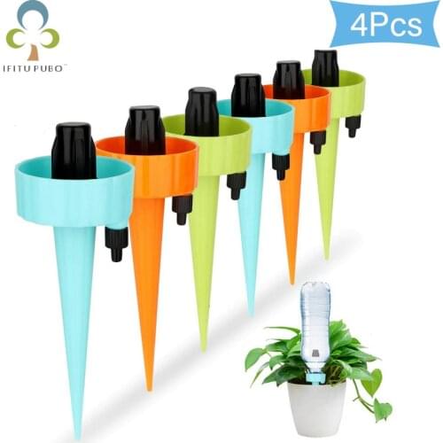 4Pcs/lot Plastic DIY Gardening Automatic Waterer Lazy Irrigation Waterer Gardener Drip Agricultural Irrigation tools YJN