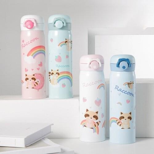 350ml Baby Feeding Cup Stainless Steel Milk Thermos for Children Insulated hot water Bottle leak-poof thermal Cup