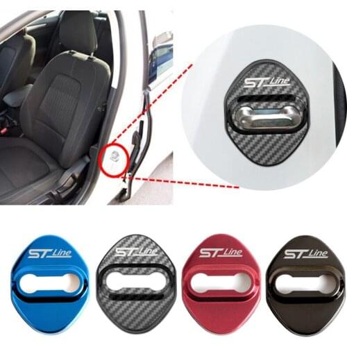 4PCS Car Door Lock Buckle cover car accessories interior protector Buckle For Ford Focus 2020-2021 Vignale stline