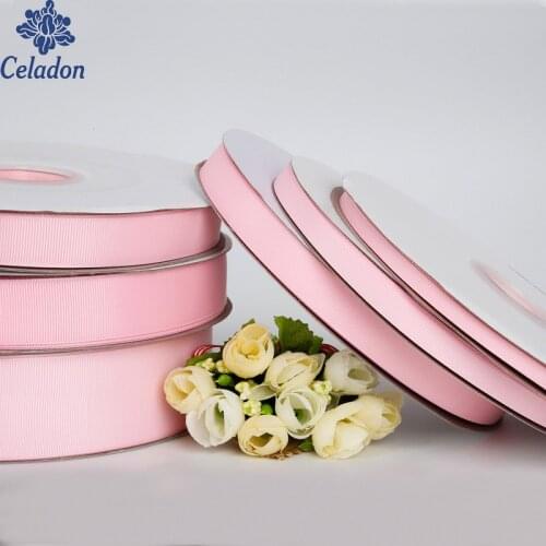 7/10/15/20/25/38MM Pink 100 Yard Grosgrain Ribbon Wedding Party Decoration Invitation Card Gift Wrapping Scrapbooking Supplies