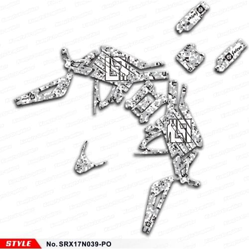 Aftermarket Vehicle Wraps Full Sticker Kit for Sur-Ron Light Bee X S Electric Bike Style No. SRX17N039-PO, Customizable