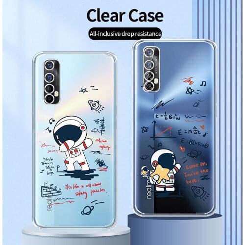 For OPPO Realme 7 Case Clear Protective Back Cover For Realme 7 Transparent Case For Realme 7 Pro Soft TPU Fashion Phone Shell