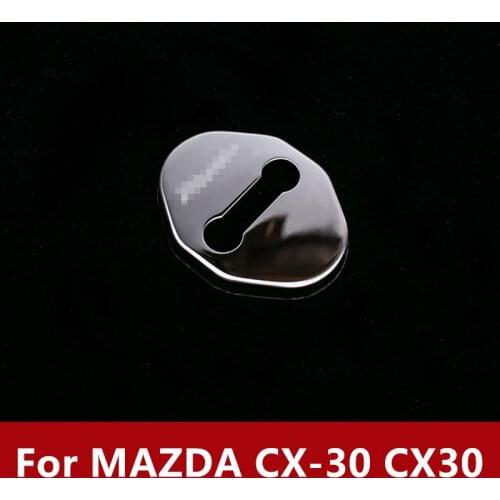 For MAZDA CX-30 CX30 Car Door lock cover door lock cover protective cover rust decorative Interior decoration car Accessories