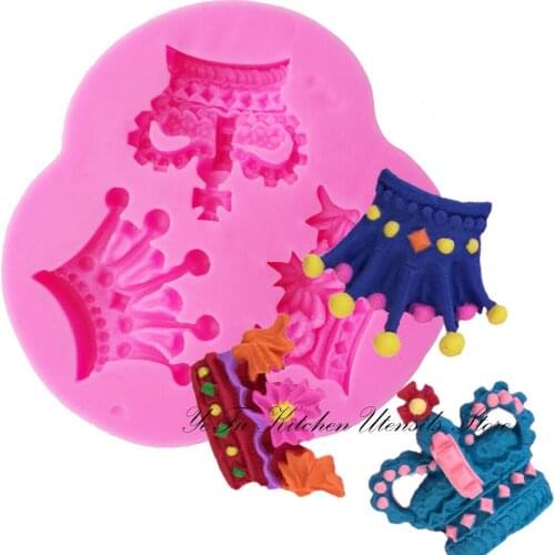 Crown Shape Silicone Mold 3D Birthday Cake Decorating Tools Bread Fondant Mould DIY Baking Pastry Tool T1058