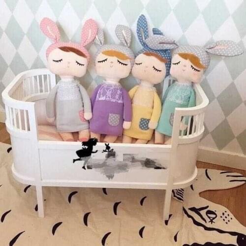 Ins Hot Baby Kids Cute Sleeping Comfort Dolls Brand Soft Plush Toy On Bed For Baby Children Christmas Gift