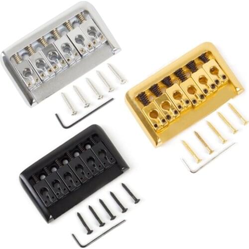 Hardtail Guitar Bridge Body through for 6 String Electric Parts