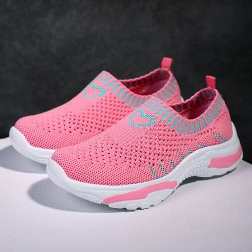Summer Kids Teens Sneakers 2021 Lightweight Shoes for Girls Sport Child Leisure Tenis Infantil Casual Slip on Running Shoes