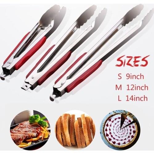 Kitchen tongs food Cooking barbecue stainless steel grill for garden supplies Outdoors bbq clip accessories small items tong