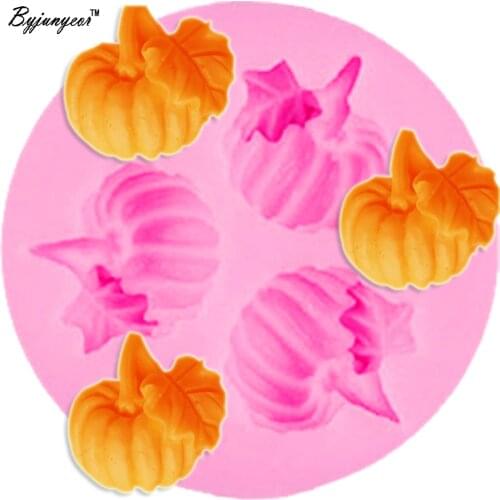 M048 Epoxy UV Resin Hallowmas Pumpkin Silicone Mold Fondant Cake DIY Decoration Sugar Craft Pastry Moulds Cake Baking Tool