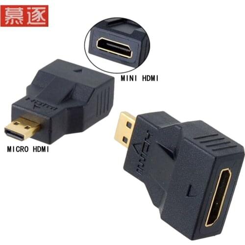 Micro HDMI transit Mini HDMI female adapter micro HDMI transit HD adapter 1 piece 2 pieces 5 pieces
