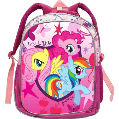 Fashion Cute School Bags For Teenagers Girls Pony Horse Twilight Sparkle Backpack Kids SchoolBags Children Mochila