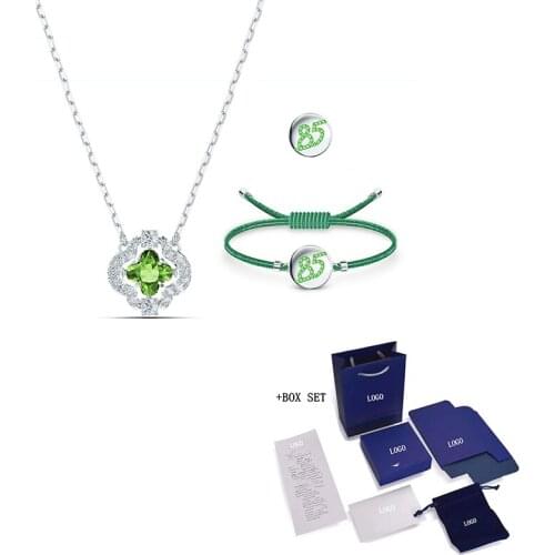Fashion SWA New Clover 85th Anniversary Set Exquisite Dynamic Clover Jewelry Ladies Romantic Jewelry Gift