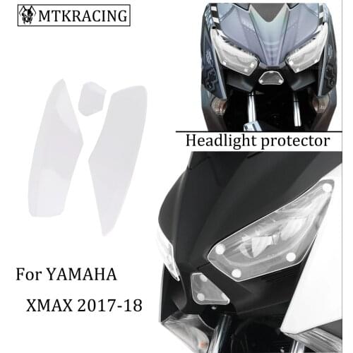 MTKRACING FOR YAMAHA XMAX 300 XMAX 250 Headlight protector cover screen lens 2017 2018 2019