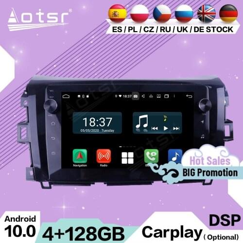 128G 2 Din Carplay Multimedia Stereo Android 10 For Nissan Navara 2016 GPS Navigation Auto Video Audio Radio Receiver Head Unit