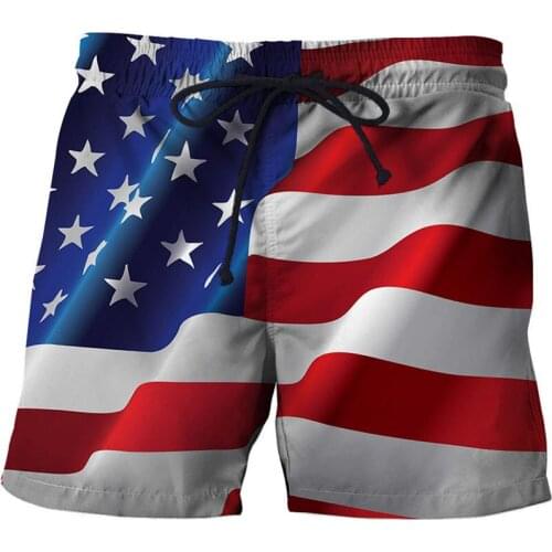 American Flag 3D print men beach shorts Board Shorts bermudas men clothing fashion shorts male pantalones casuales short homme