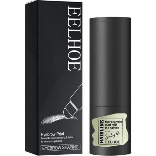 One Step Eyebrow Stamp Shaping Kit 10 Kind Eyebrow Stencil Shaping Makeup Kit Eye Brow Gel Stamp Perfect Eyebrow in Seconds