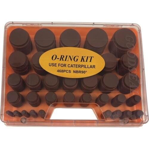 GOODSEAL Caterpillar Cat O-ring Kit Brown NBR90 Nitrile 90 Shore Rubber Seals O Rings Assortment Kit