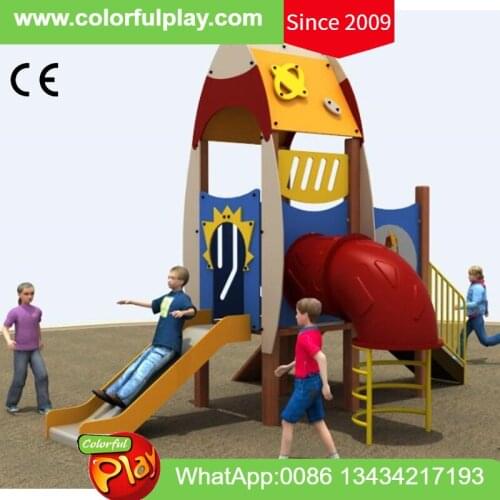 Kids outdoor playground equipment with stainless steel slide climber for kindergarten child play area nursery kids play center