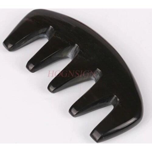 Natural Horns Five Fingers Comb Genuine Five-tooth Massage Combs Authentic Wide Teethed Large Teeth Pure Head Back Hairdressing