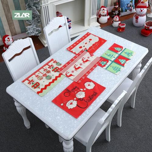 ZLAR 2021 New Years Eve Dinning Table Cover Christmas Decoration Table Cover Cloth Rectangular Tables Decor Tablecloth