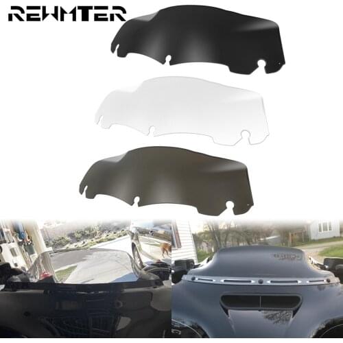 Motorcycle 7" Windshield Upper Fairing Wind Deflector For Harley Touring Electra Street Glide FLHT 2014-19 2020 Ultra Limited