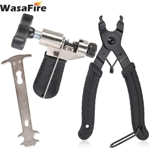 Bike Chain Installation Clamp Bicycle Magic Buckle Removal Pliers MTB Chain Dechainer/Chain Cutter/Measuring Ruler Repair Tool