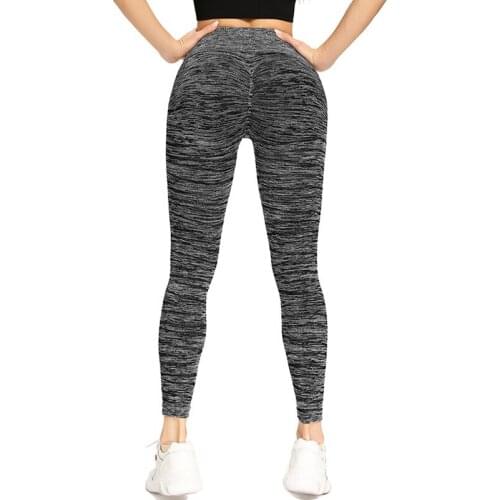 LANTECH Women Gym Yoga Seamless Pants Sports Run Clothes Stretchy Tights Exercise Fitness Leggings Hips Push Up Activewear Pants