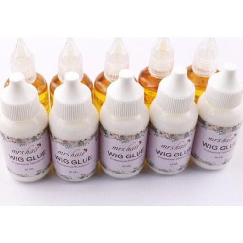 40mL Mrshair Lace Wig Glue Wig +Tape Glue Remover 30ml Hair Bond Invisible Adhesive Hair Glue Extension Liquid Replacement Tool