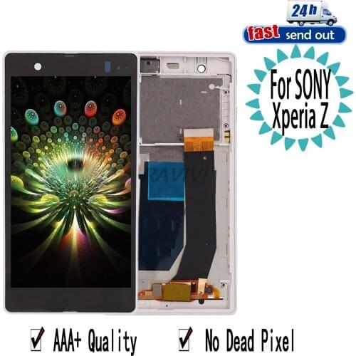 Z LCD For SONY Xperia Z LCD Display L36H C6603 C6602 Touch Screen Digitizer Assembly Replacement For SONY Xperia Z