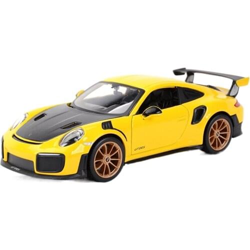 1:24 2018 Porsche 911 GT2 RS Sports Car Static Die Cast Vehicles Collectible Model Car Toys