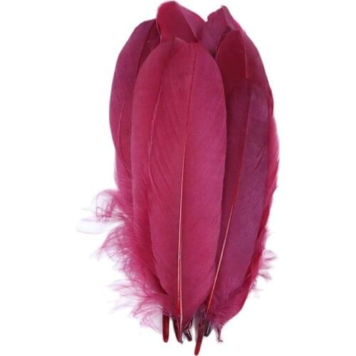 50PCS Colored Goose Feathers Corsage Accessory DIY Home Decoration Christmas Jewelry Making Natural Plumes For Crafts 10-15CM