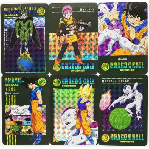 54pcs/set Dragon Ball Z GT Stormy Situation No.5 Super Saiyan Heroes Battle Card Instinct Goku Vegeta Game Collection Cards