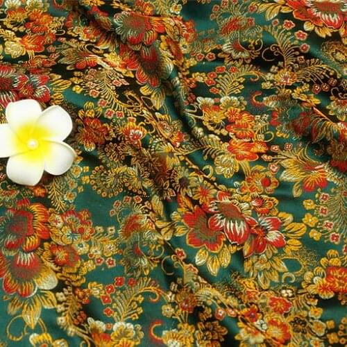 75cm*100cm Brocade fabric costume clothing cheongsam dress traditional jacquard fabrics for high-grade silk fabric diy