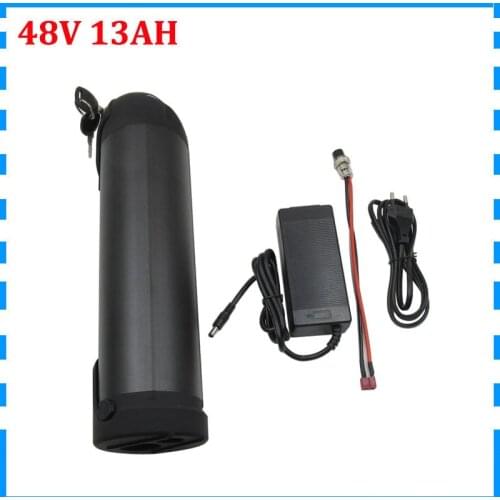 48V 13ah Water Bottle ebike battery 13S 48V lithium bateria fit Bafang BBS02 750W 20A BMS 54.6V 2A Charger Free customs duty