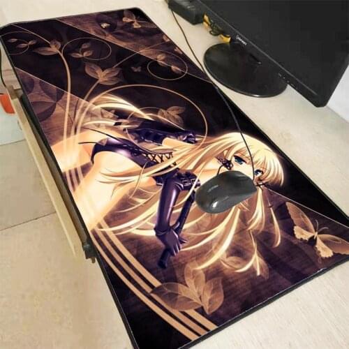 Mairuige Sexy Girl with Flower 600x300 900x400mm Large Big Gaming Mousepad Locking Edge Laptop Pc Game Gamer Computer Accessory