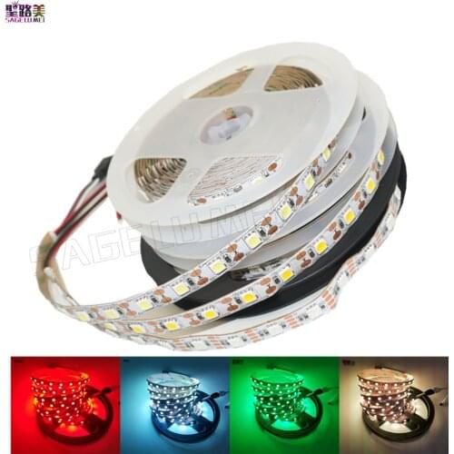 5m/lot DC5V RGB /White color Flexible led strip light 5050 SMD Ribbon Adhesive tape TV Background lighting IP20/ IP65 waterproof