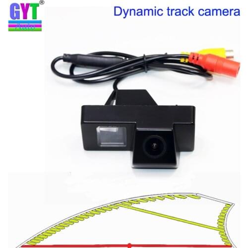 Dynamic Trajectory Tracks car Rear view Backup Parking Camera For Toyota Reiz Mark X MarkX Land Cruiser 100 200 Prado SUV